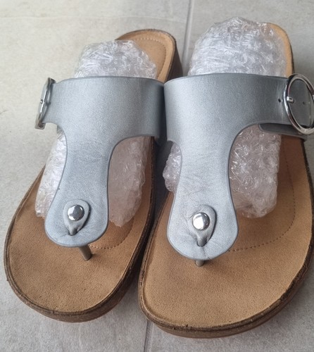 Hotter silver genuine leather - silver,
