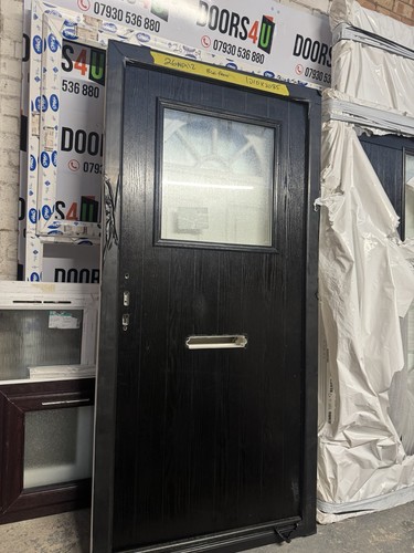 Brand new black door - brand,