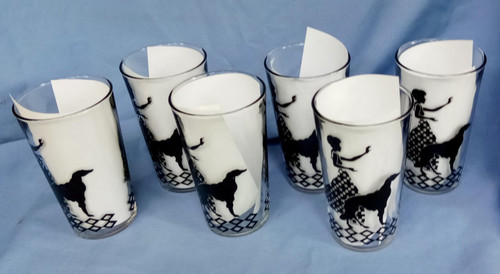 Borzoi dog lady - lady, drinking