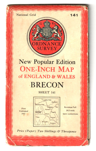 Brecon ordnance survey - brecon,