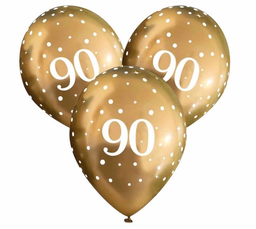 Black 90th happy birthday - black, &