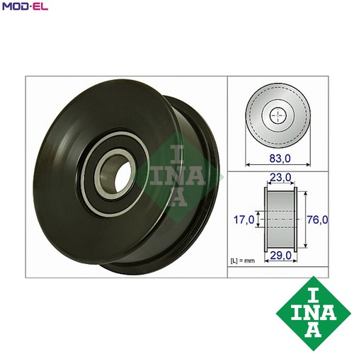 Deflectionguide pulley vribbed - pulley,