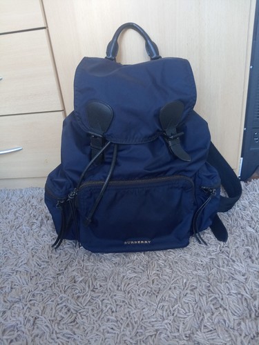 Burberry unisex navy backpack - burberry,
