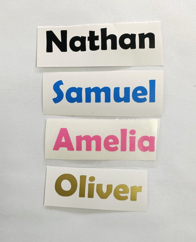 Personalised vinyl name - name, 4x