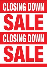 Printed Window Sale Posters A4