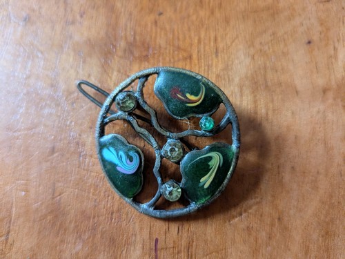 Antique art nouveau enamel - antique,