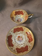Aynsley Red Gold Fine Bone