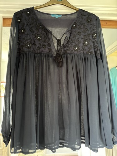 Next navy blue gypsy - blue, floaty