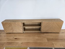 New! IKEA BESTA Wall mounted cabinet units in Oak effect with hedeviken doors 