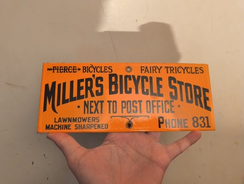 Vintage rare miller bicycle - miller's,