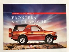 Vauxhall Frontera Sport Apache Special Edition Leaflet Brochure 1995 on