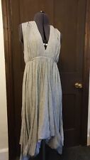 Allsaints grey Salacia dress gathered flouncy Grecian style - rare - size 6