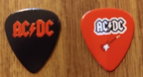 Acdc 81mm guitar picks - 0.81mm,