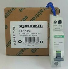 Crabtree Starbreaker Miniature Compact RCBO B40 Amp 40A 30mA Type A 61/BM4030