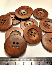 Wooden Round Buttons 30mm.