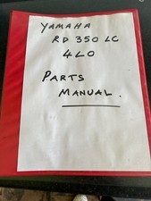 Yamaha Rd350LC Parts Manual