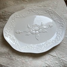 large Vintage  White meat platter 48cm X 37 Cm. Sunday Roast / Xmas  /BBQ /Party