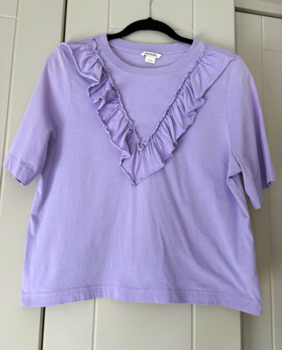 Monki purple cotton jersey - purple,