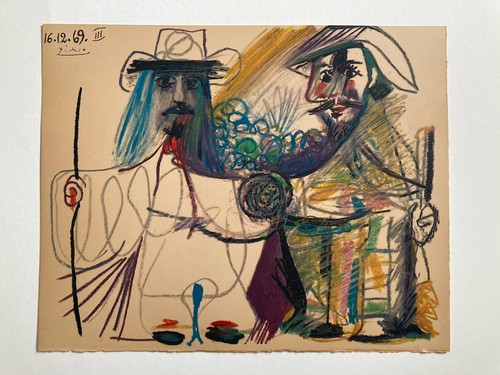 Vintage lithograph after pablo - lithograph,