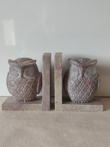 Vintage pair hand carved - pair, of