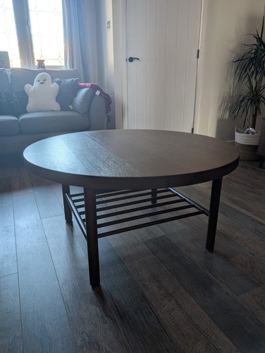 Ikea oak effect - oak, round