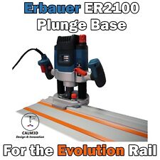 Erbauer ER2100 Plunge router sub-base for use on the Evolution rail - INC P&P