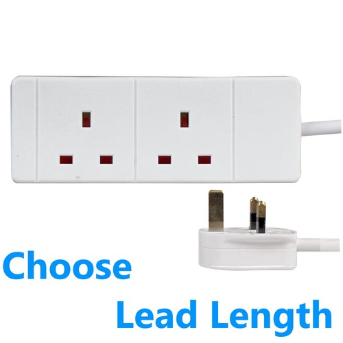 Way extension lead two gang - 2,