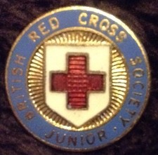 British Red Cross Pin Badge Junior 60's Rare
