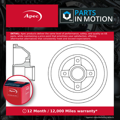 Brake drum fits vauxhall corsa - drum,