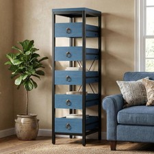 Multicolor Utility Wood 5-Tier