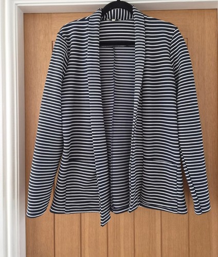 Womens navy white stripe