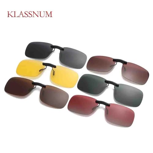 Sunglasses polarised clip - sunglasses, on