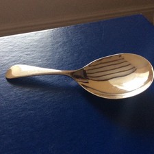 1924 George V Solid Silver Tea Caddy Spoon By H.Vale Birmingham 8g