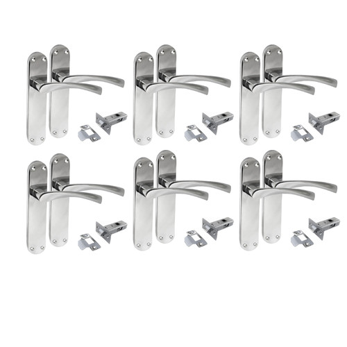 Polished chrome twist door - polished,