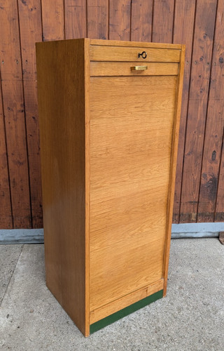 Vintage wooden file cabinet - vintage,