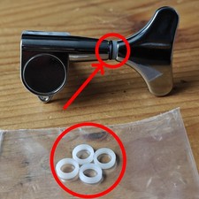 New Plastic Washer For Gotoh Style Bass Guitar Tuners Machine Heads White x4 Set