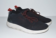 Geox Trainers UK 10 U Spherica Actif Knitted Textile Mens Sneakers U15BYA Navy