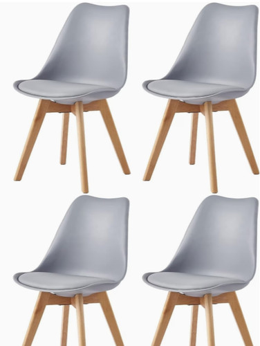 Dining chairs wooden - 4x,