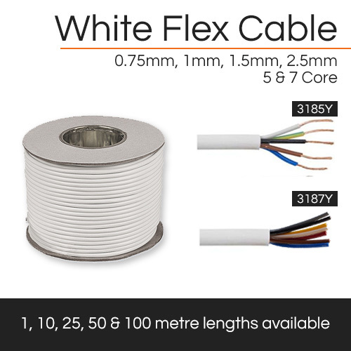 White flexible cable - core,