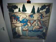 VINTAGE SMURF PAYO-SEPP 1979 SHOP WINDOW STICKER 9"X 9" INCHES L@@K (WM908)