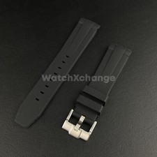 Black 20mm Rubber Curved End