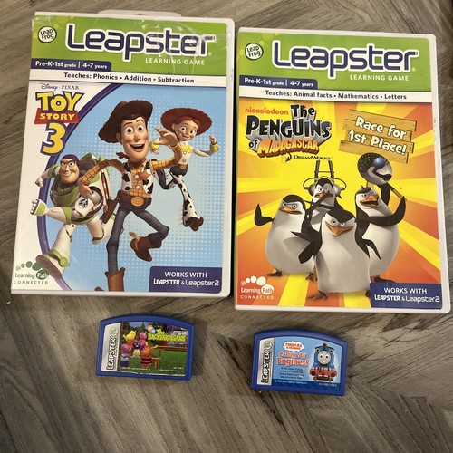 Leapster game bundle x4 - leapster,
