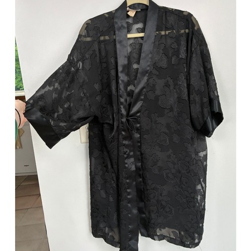Vintage black sheer floral - sheer,