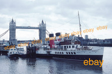 35mm Colour Slide of P.S.WAVERLEY-Paddle Steamer-Tower Pier,London-1983