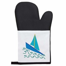 'A Sailing Boat' Oven Glove /