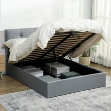 HOMCOM Upholstered Ottoman