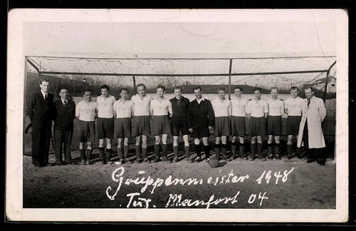 Photo postcard football - of, a