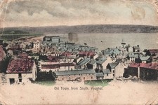 Old Town From South, Youghal Cork, Ireland. Fergus Melean Tinted Postcard. 