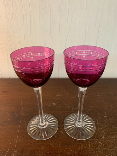 Lot crystal glasses - of,