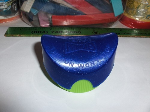Vintage blue green pringles - blue,